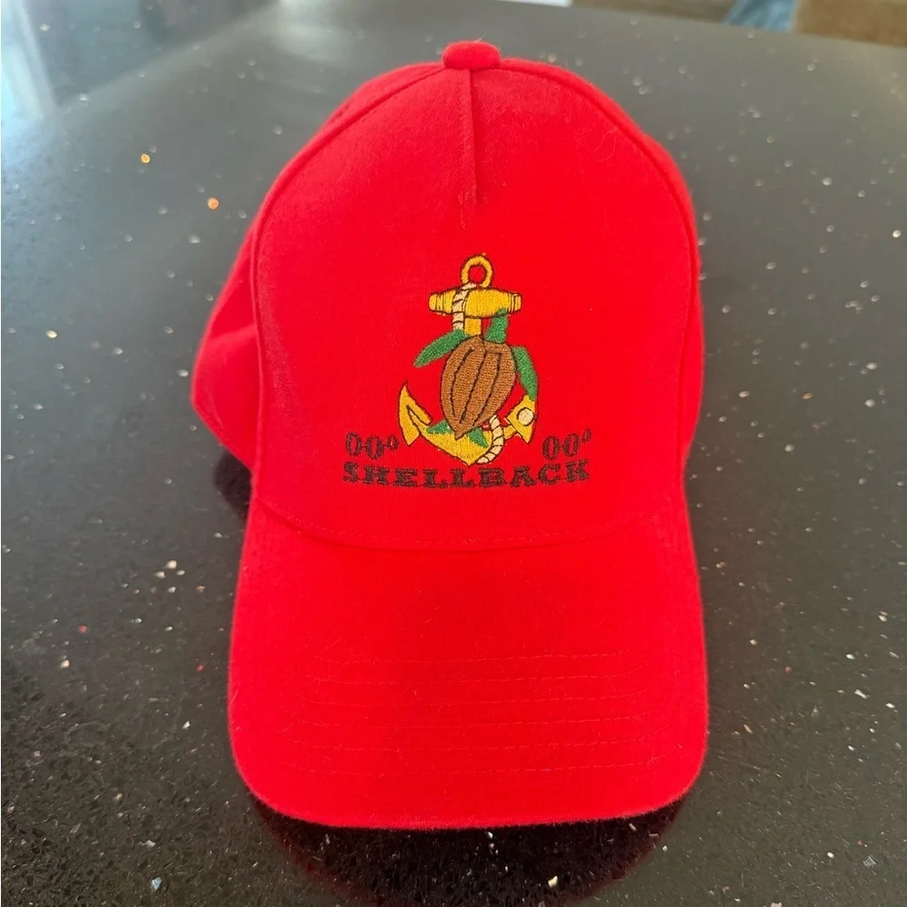 Red Shellback Embroidered Cap